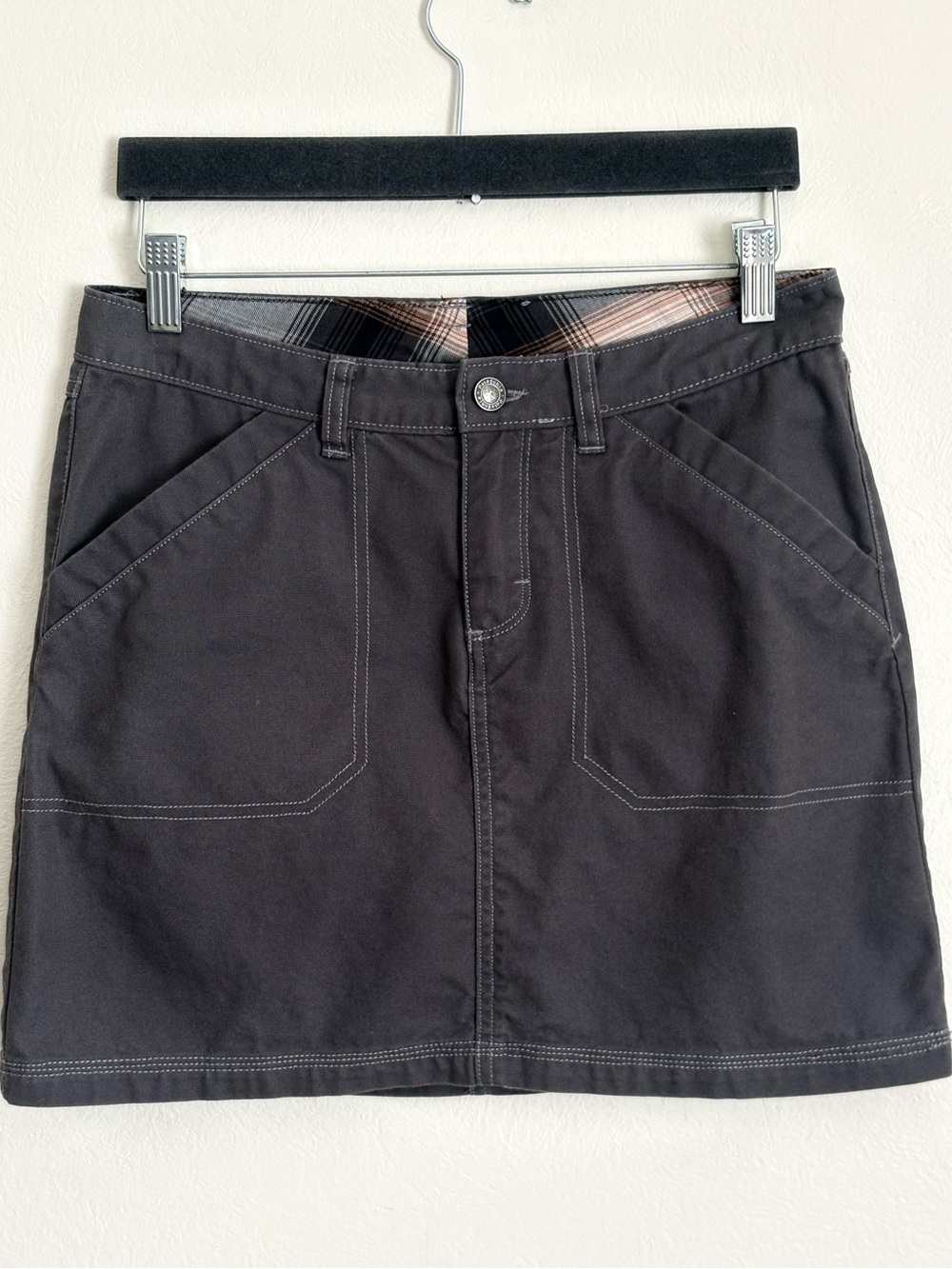 Patagonia 100% Organic Cotton Canvas Khaki Activewear Skirt Sz 2 Gorpcore